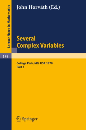 Several Complex Variables. Maryland 1970. Proceedings of the International Mathematical Conference,