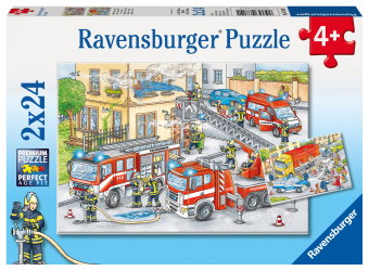 Kinderpuzzle 2x24 Teile - Helden im Einsatz