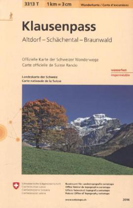 3313T Klausenpass Wanderkarte
