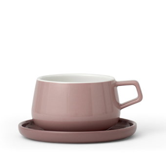 Classic Ella Porzellantasse, 250ml, altrosa