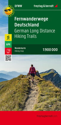 Fernwanderwege Deutschland, Weitwanderkarte 1:800.000, freytag & berndt