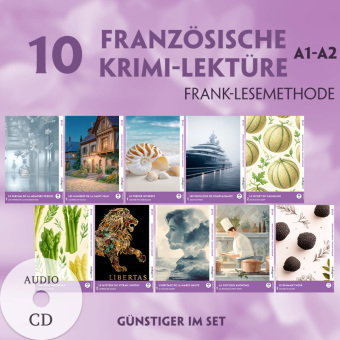 10 Französische Krimi-Lektüre A1-A2 (10 Bücher + 10 Audio-CDs), m. 1 Audio, m. 1 Audio, m. 1 Audio-C