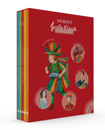 Große Klassik kinderleicht. DIE ZEIT-Edition. (5er-Buchschuber), m. 5 Audio-CD, 5 Teile