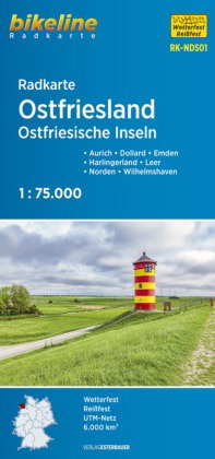 Radkarte Ostfriesland Ostfriesische Inseln