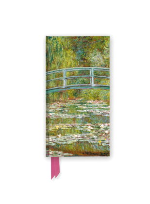 Schmales Hardcover-Notizbuch: Claude Monet, Die japanische Brücke