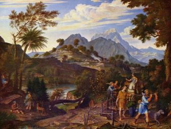 Joseph Anton Koch - Landschaft mit den Kundschaftern aus dem Gelobten Lande - 1.000 Teile (Puzzle)