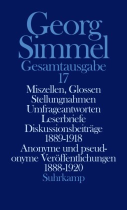 Miszellen, Glossen, Stellungnahmen, Umfrageantworten, Leserbriefe, Diskussionsbeiträge 1889-1918, An