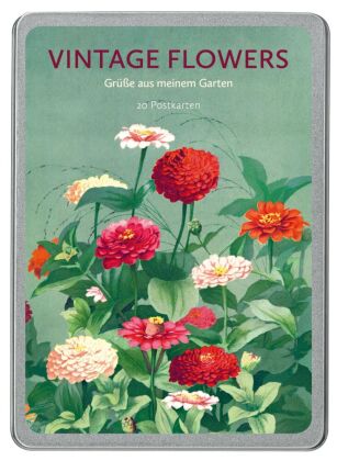 Vintage Flowers Postkarten VE 20