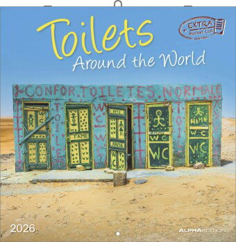 Alpha Edition - Toilets Around the World 2026 - Broschürenkalender 30x30 cm - Wandkalender & Bildkal