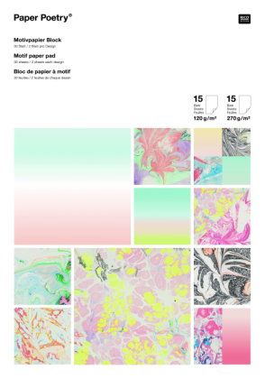 Motivpapier-Block, mamoriert