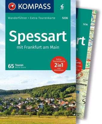 KOMPASS Wanderführer Spessart, 65 Touren mit Extra-Tourenkarte