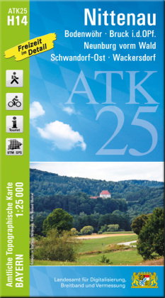 ATK25-H14 Nittenau (Amtliche Topographische Karte 1:25000)
