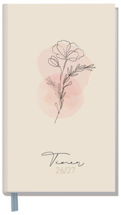 Häfft-Timer slim 26/27 - Jugendkalender [Dainty Flower] EM