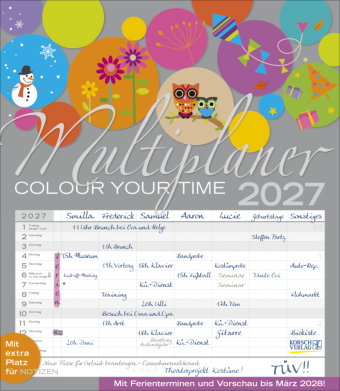 Multiplaner - Colour your time 2027