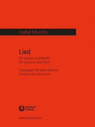 Lied (2017) -Fassung für Alt oder Bass-