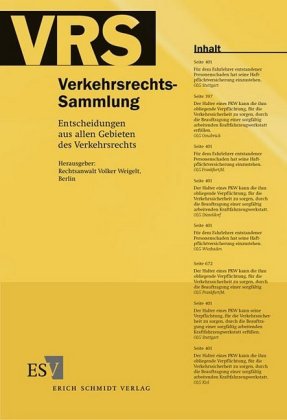 Verkehrsrechts-Sammlung (VRS) Band 112