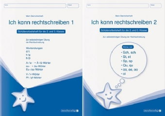 Ich kann rechtschreiben 1 und 2 - Schülerarbeitshefte für die 2. und 3. Klasse - neues Design. H.1+2