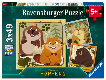 Kinderpuzzle 3x49 Teile - Mabels Abenteuer