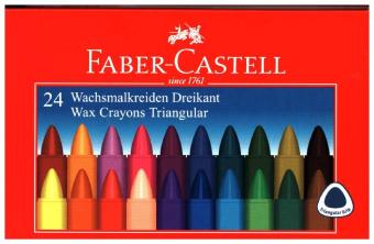 Wachsmalkreiden Dreikant 24-er Kartonetui