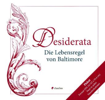Desiderata - Die Lebensregel von Baltimore, Poster