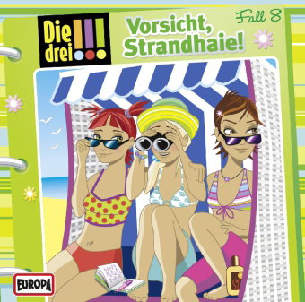 Die drei !!! - Vorsicht, Strandhaie, 1 Audio-CD, 1 Audio-CD