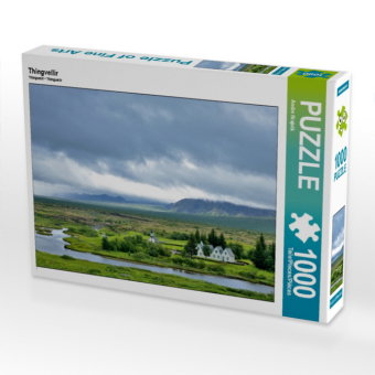CALVENDO Puzzle Thingvellir | 1000 Teile Lege-Größe 64x48cm Foto-Puzzle für glückliche Stunden