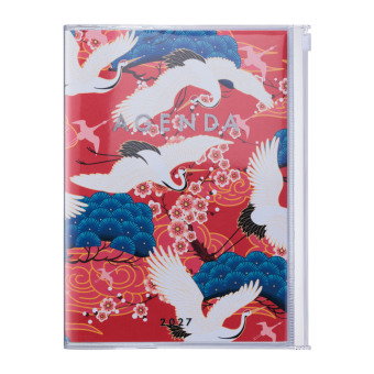 Mark's 2026/2027 Diary A5 Japan, Birds, Red