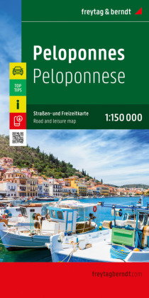 freytag & berndt Straßenkarte Peloponnes 1:150.000