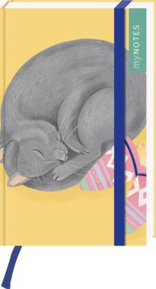 myNOTES Papeterie: Notizbuch A6 Katzen regieren die Welt