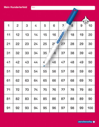 Mein Hunderterfeld, 1 Lernvorlage mit Spezialstift