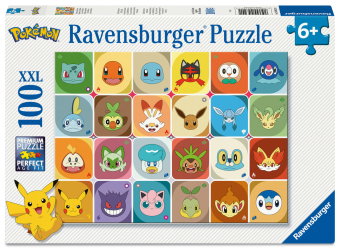 Kinderpuzzle 100 XXL Teile - Pokémon - Pokémon Gesichter