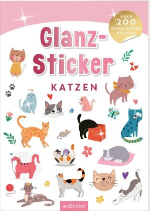 Glanz-Sticker - Katzen