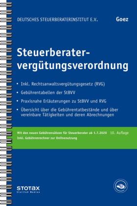Steuerberatervergütungsverordnung, m. Buch, m. Online-Zugang