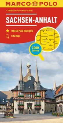 MARCO POLO Regionalkarte Deutschland 08 Sachsen-Anhalt 1:200.000
