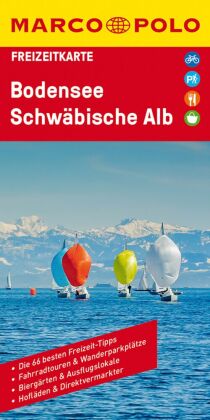 MARCO POLO Freizeitkarte 41 Bodensee, Schwäbische Alb 1:100.000