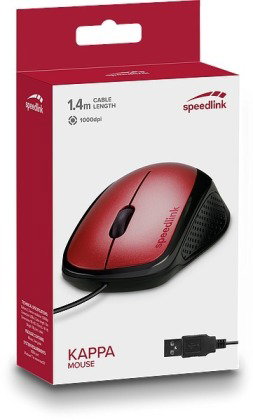 SPEEDLINK KAPPA Mouse - USB, red