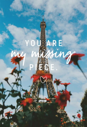 Erwachsenenpuzzle 99 Teile - You are my missing piece