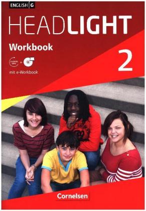 English G Headlight - Allgemeine Ausgabe - Band 2: 6. Schuljahr, Workbook mit CD-ROM (e-Workbook) un