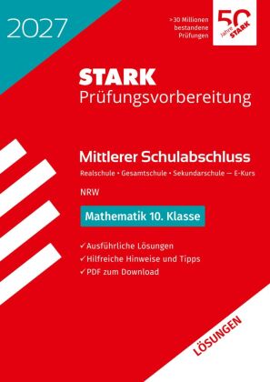 STARK Lösungen zu Mathematik - Mittlerer Schulabschluss (MSA) 2027 NRW Realschule /Gesamtschule EK/S