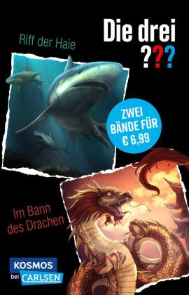 Die drei ???: Doppelband - Enthält die Bände: Die drei ??? und das Riff der Haie / Im Bann des Drach