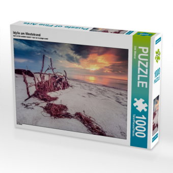CALVENDO Puzzle Idylle am Weststrand 1000 Teile Lege-Größe 64 x 48 cm Foto-Puzzle Bild von Dirk Wiem
