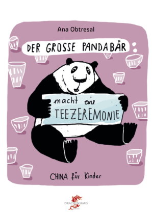 Der große Panda macht eine Teezeremonie