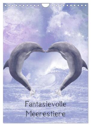 Fantasievolle Meerestiere (Wandkalender 2024 DIN A4 hoch), CALVENDO Monatskalender