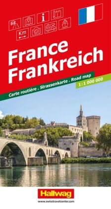 Hallwag Strassenkarte Frankreich 1:1 Mio.