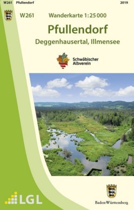 Topographische Wanderkarte Baden-Württemberg Pfullendorf