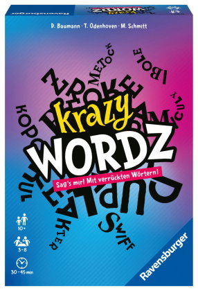 Ravensburger 26837 - Krazy Wordz - Gesellschaftsspiel für die ganze Familie, Spiel für Erwachsene un