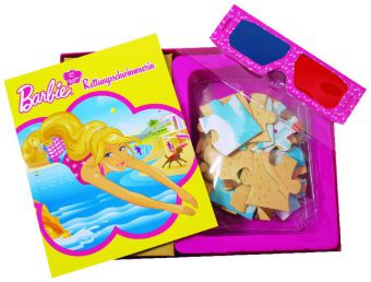 Barbie, Rettungsschwimmerin, Buch u. 3D-Puzzle