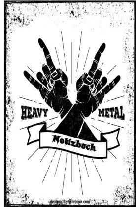 Heavy Metal Horny Notizbuch für Metal und Rock Fans, 60 Blankoseiten