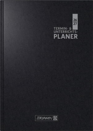 Termin- & Unterrichtsplaner 2026/2027, schwarz