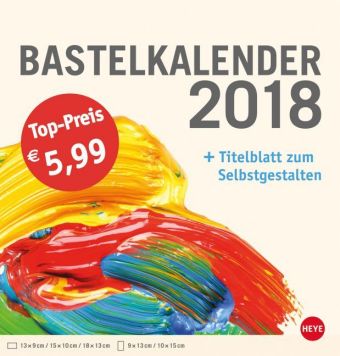Bastelkalender mittel champagner 2018